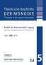 Theorie und Geschichte der Monodie - Band 5