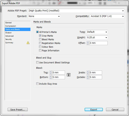 how prepare data for print