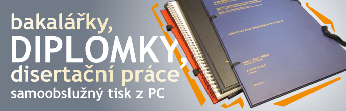 Nech si u nás vytisknout a svázat Tvou diplomovou/bakalářskou práci